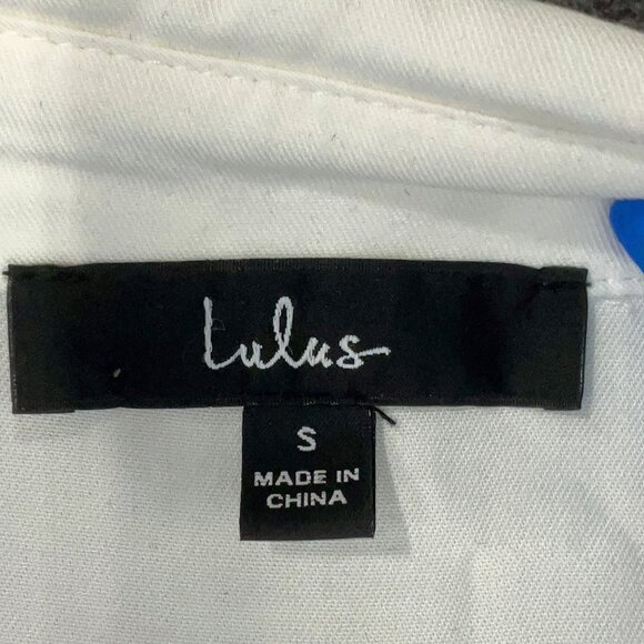 Lulus Ivory Rayon Button-Down Blouse – Size S - Picture 5 of 6